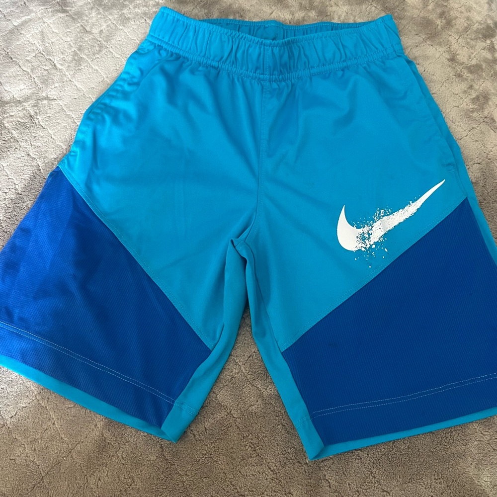 Boys blue Nike Dri fit shorts